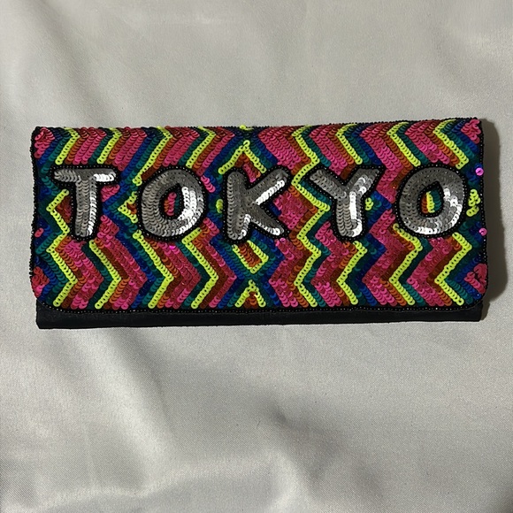 From St Xavier Tokyo Sequin Convertible Clutch, Multi - Picture 4 of 10